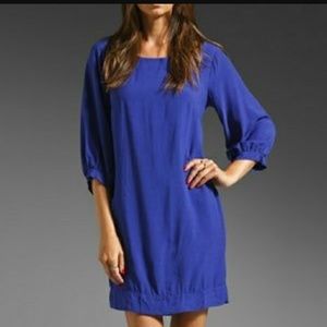 Splendid blue shift Dress 3/4 sleeve size XS